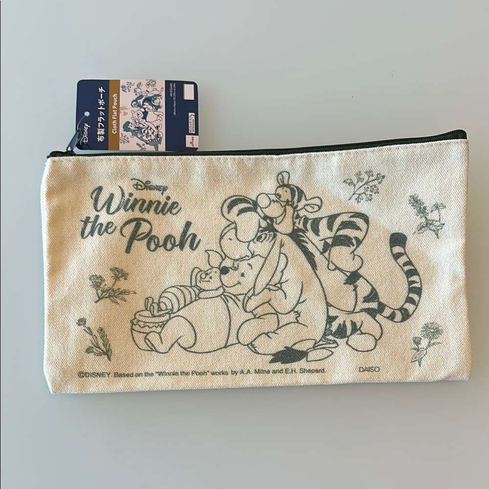 Disney Daiso Winnie the Pooh Canvas Pouch